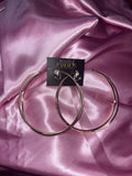 Twist hoop earrings (clip on)