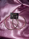 Twist hoop earrings (clip on)