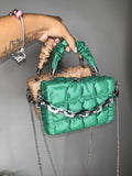 Chain Up Puffer Bag